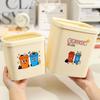 Cartoon Desktop Trash Can Cute Small Waste Bin Funny Tabletop Wastebasket Mini Trash Bin for Home Office Desk Vanity Table