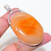 Natural Carnelian Gemstone 925 Sterling Silver Jewelry Pendant 2.56" AP-16326