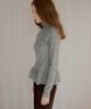 LETTER FROM MOON Striped Two-Way Frill Turtleneck (Ivory)
