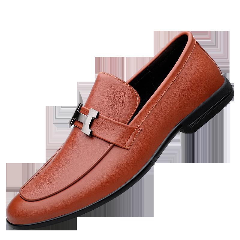 

Туфли для вождения в стиле британского джентльмена на квадратном каблуке, мужские, из кожи с отделкой, с круглым носком, большого размера, повседневные 45