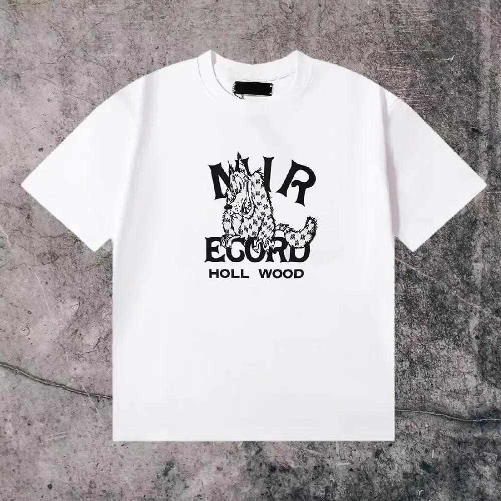 High Quality 100% Cotton T-shirt Summer Oversized Round Neck Men Short Sleeve Brand Pattern Printed Women Tee Sports Fitness Top