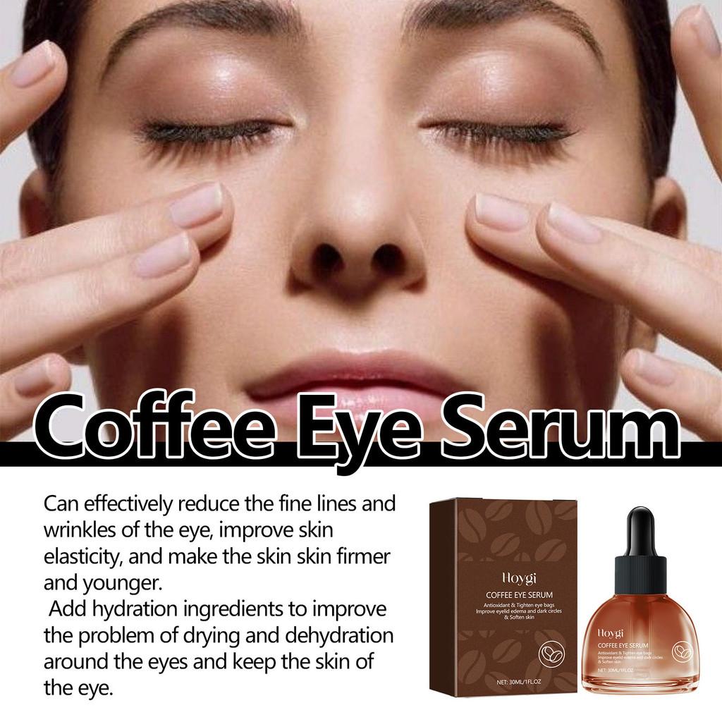 Hoygi Coffee Eye Serum 30ml For Dark Circle Reduction Wrinkle Care Hydrating Firming Treatment