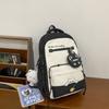 Girls Nylon School Backpack With Design For Middle School Daily Use
