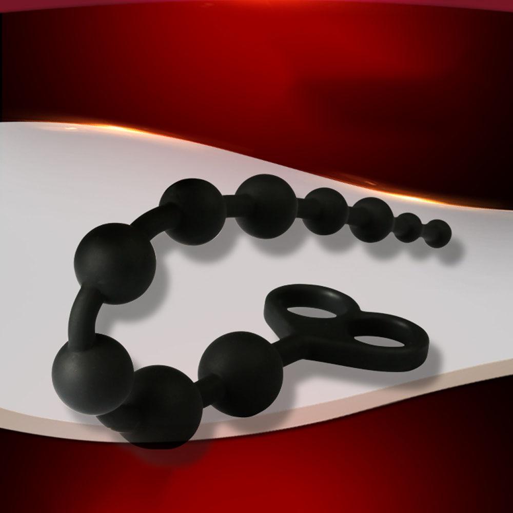 34cm Long Small Anal Beads Silicone Butt Plug Anal Balls Sex Toys For Gay Male Prostate Massage