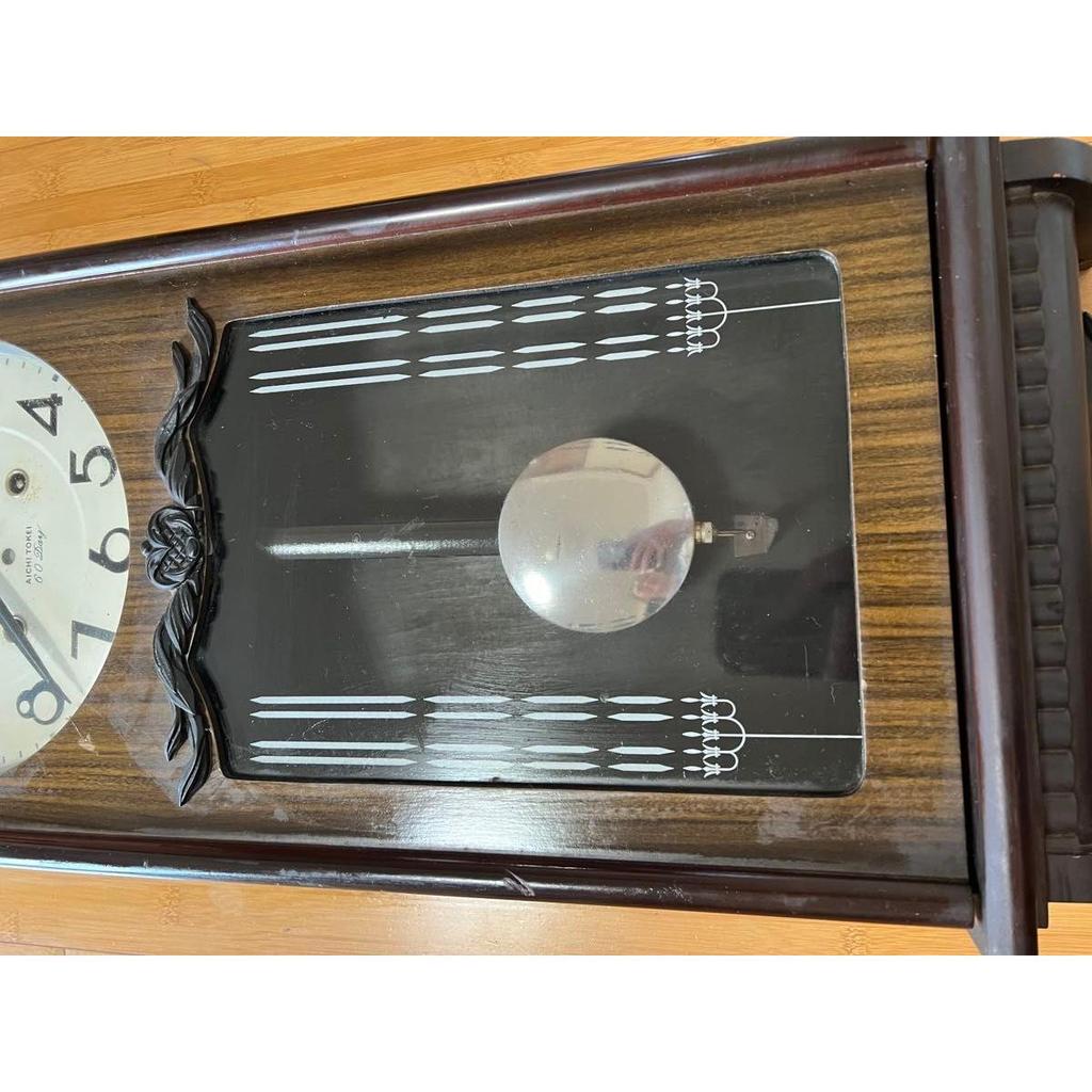 Used AICHI TOKEI Aichi Clock Pendulum Clock Wall Clock Showa Retro Antique