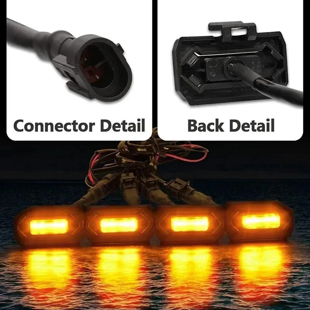 LED Front Grill Lights Amber For Toyota Tacoma Raptor TRD Off Road Sport 2020 2021 External Grill Lamp LED Grille Lights