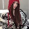 Floral Knit Beanie Hat For Women With Ear Protection And Cozy Warmth For Autumn Winter Seasons