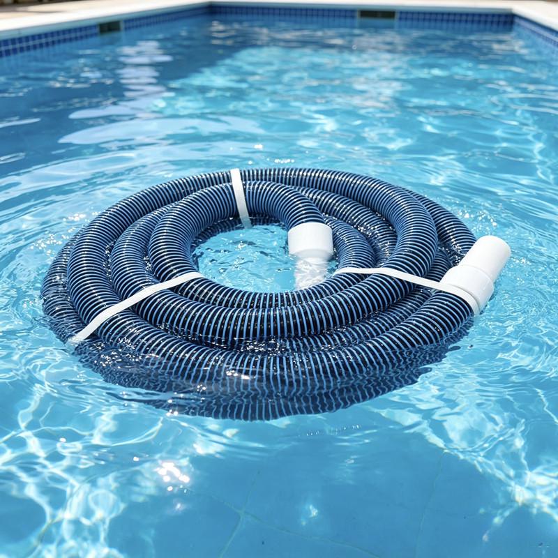 1.5" Skimmer Drain Pump Hose: Self-Floating, Soft Pool Vacuum & Cleaning Connector.