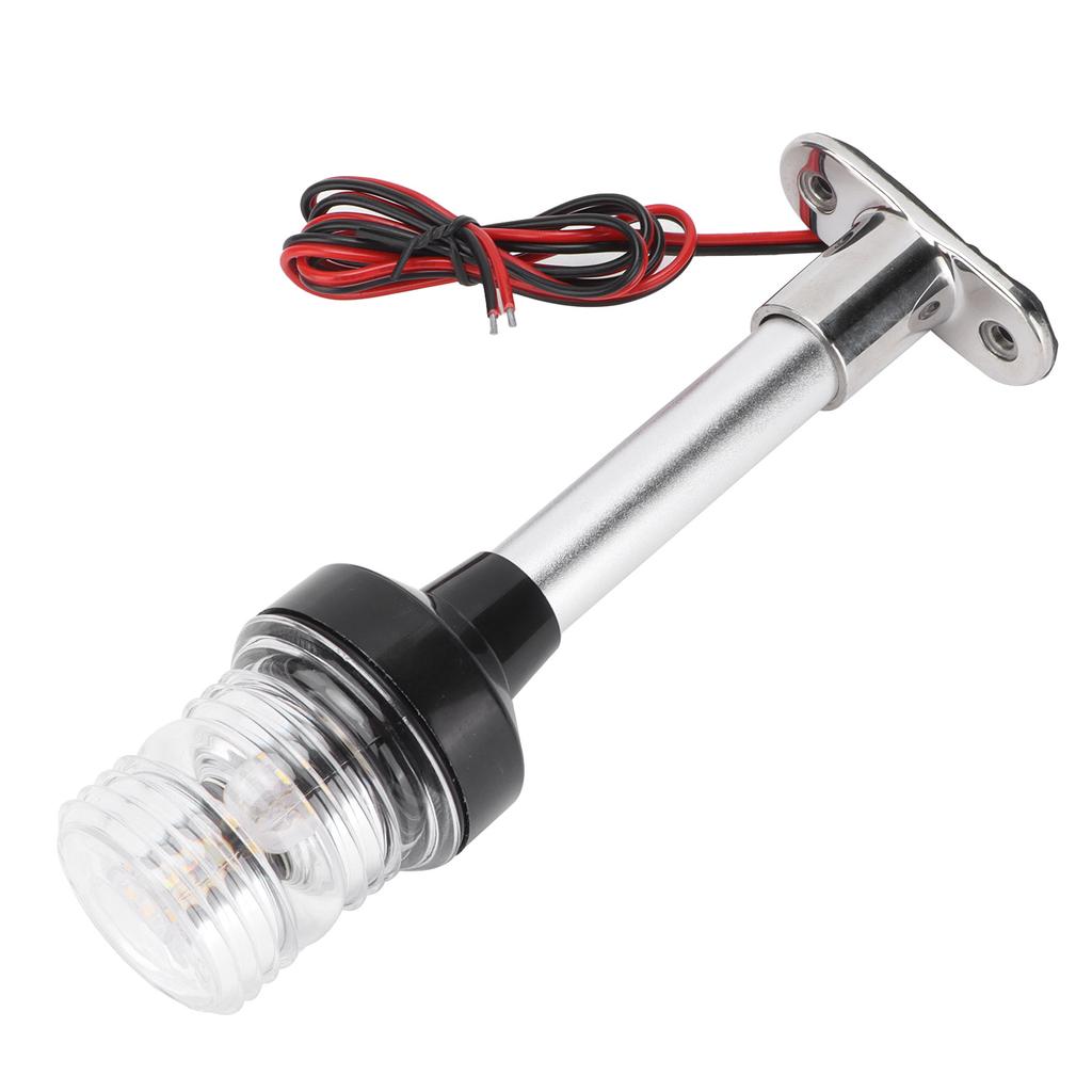 8in Sailing Signal Light DC12V 24V 5W 360 Degrees  All Round LED Anchor Stern Lamp IP66 White for Boat