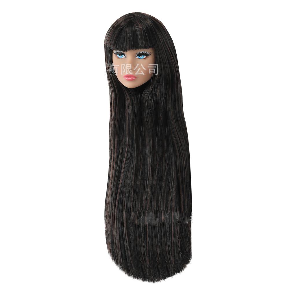 Doll Fashion Head 1/6 Supermodel Doll Makeup Face Curly Hair Toy Joint Movable White/Normal/Black Skin Body+Head Doll Accessorie