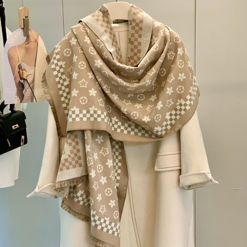 Luxuriöse Herbstwärme: Dicker vielseitiger Jacquard-Schal & Imitat-Kaschmir-Schal
