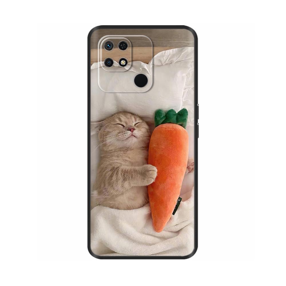Pour Redmi 10C Coque Mignon Dessin Animé Silicone Liquide Souple Boîtier de Téléphone Pour Xiaomi Redmi 10C Coque Arrière redmi10C 10 C Coques Fundas