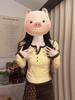 Korean Style Yellow Fake Two-Piece Long-Sleeve Slim-Fit T-Shirt for Women - Spring Casual Design