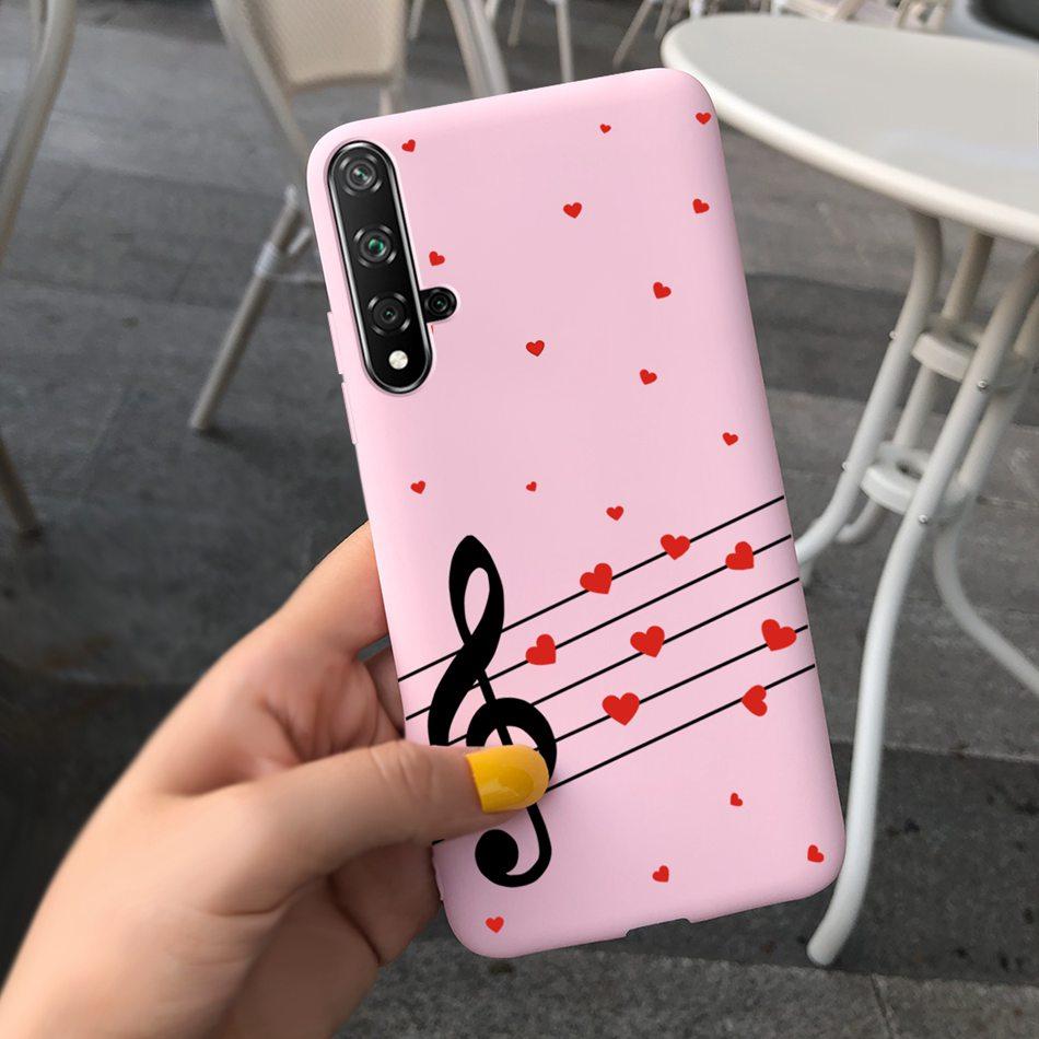 For Huawei Nova 5T Case Beautiful Girl Flower Phone Case For Huawei Nova5T YAL-L21 Soft Silicone Shockproof Back Cover Bumper