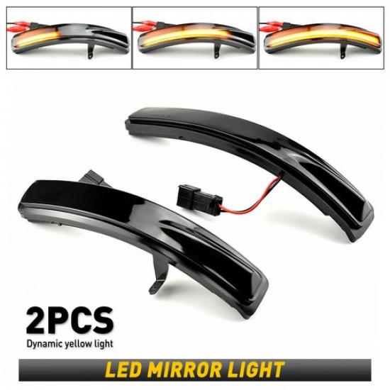 For 2011- Ford Explorer LED Sequential Smoked Side Mirror Turn Signal Lights
