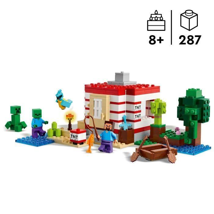 LEGO Minecraft 21275 La Maison En TNT De La Jungle - Jeu De Construction dès 8 Ans