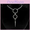 Gothic Steel Chain Necklace With Cross Link For Womens Daily Wear