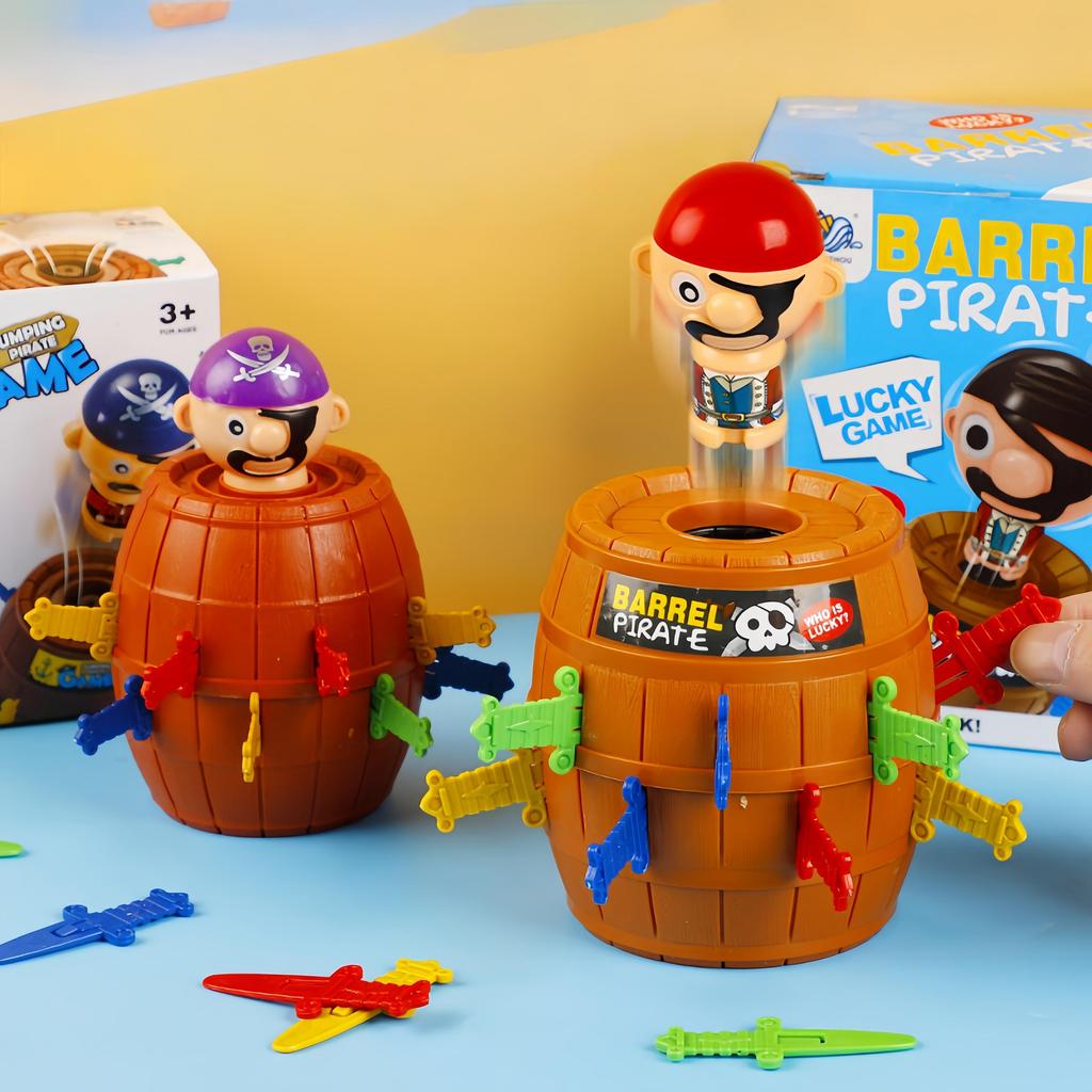 Pirate Barrel Kids Toys Parent Child Interactive Board Games Trick Sword Barrel Mr