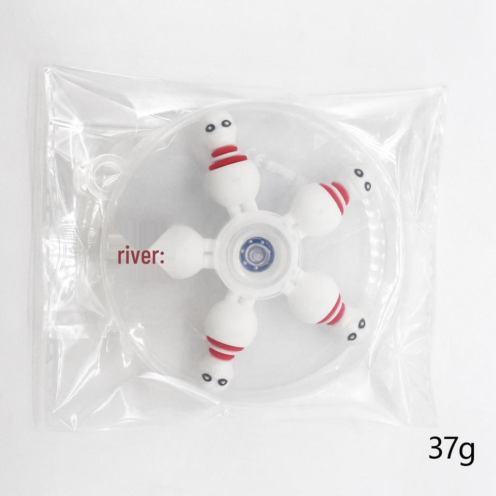 Five-Bead Fidget Spinner with Soft Rubber & Wooden Stick - Mythical Creatures Stress Relief Toy