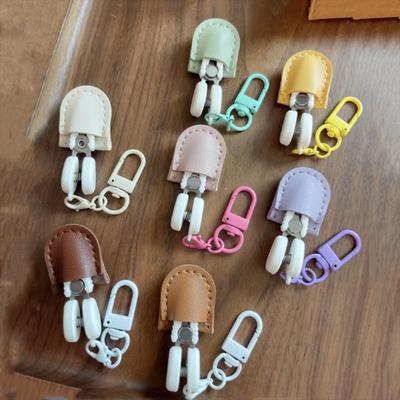 High Precision Art Mini Scissors Colorful Hook Buckle with Protective Cover Small Thread Cutting Tool with Storage Box Portable