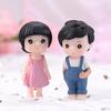 1 Pair Adorable Lovers Couples Ornament Micro Dollhouse Decor