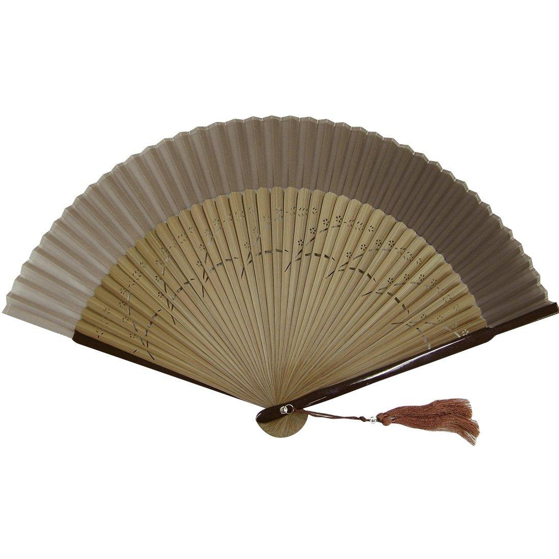 

Сакура Шелк Темно-коричневый веер из масляной пастели, QS-72#17