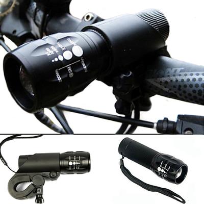 Ποδήλατο 240 Lumen Q5 Ποδήλατο Ποδήλατο LED Μπροστινό Φωτιστικό Φωτιστικό Φωτιστικό κεφαλής με βάση