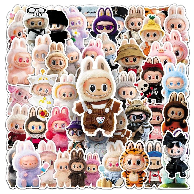 50 Rab Doll Stickers Cartoon Cute Doll High Definition Graffiti Handbook Water Cup Guitar Sticker
