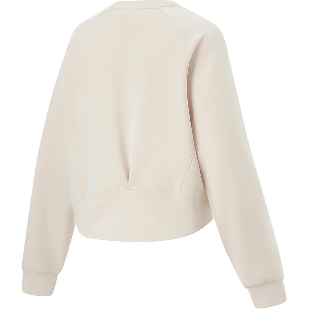 Li-Ning Loose Fit Round Neck Comfortable Pullover Casual Sweatshirt Women sweatshirt Gravel-Gray AWDU106-2