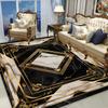 Luxurious Style European Carpet for Livinng Room Marble Decoration Home Large Area Rugs for Bedroom Cloakroom Non-slip Floor Mat