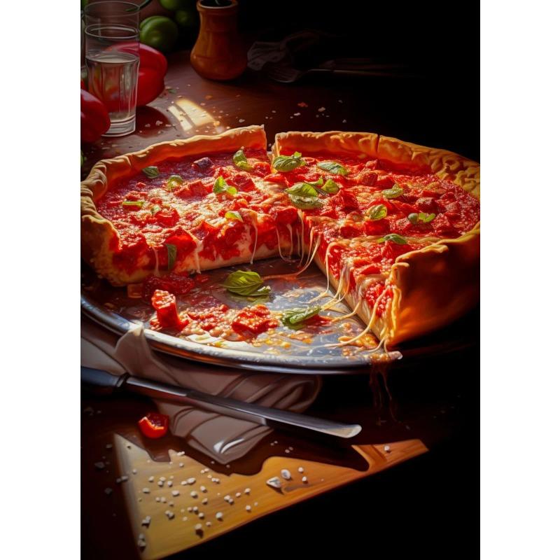 Food Kitchen Poster Printing Meat Burger Pizza Canvas Painting Restaurant Decoration Wall Art Picture Home Decor Frameless Gifts
