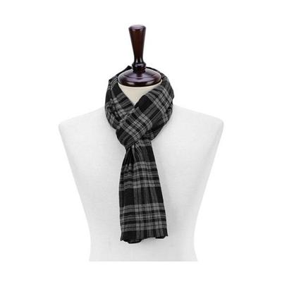 Believers Men's Daily Winter Check Pattern Point Neck Warmer Long Muffler BNM162