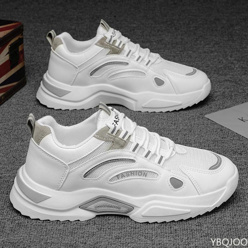 Summer lightweight breathable sports shoes fashionable versatile mesh running shoes casual comfortable trendy men's sneakers