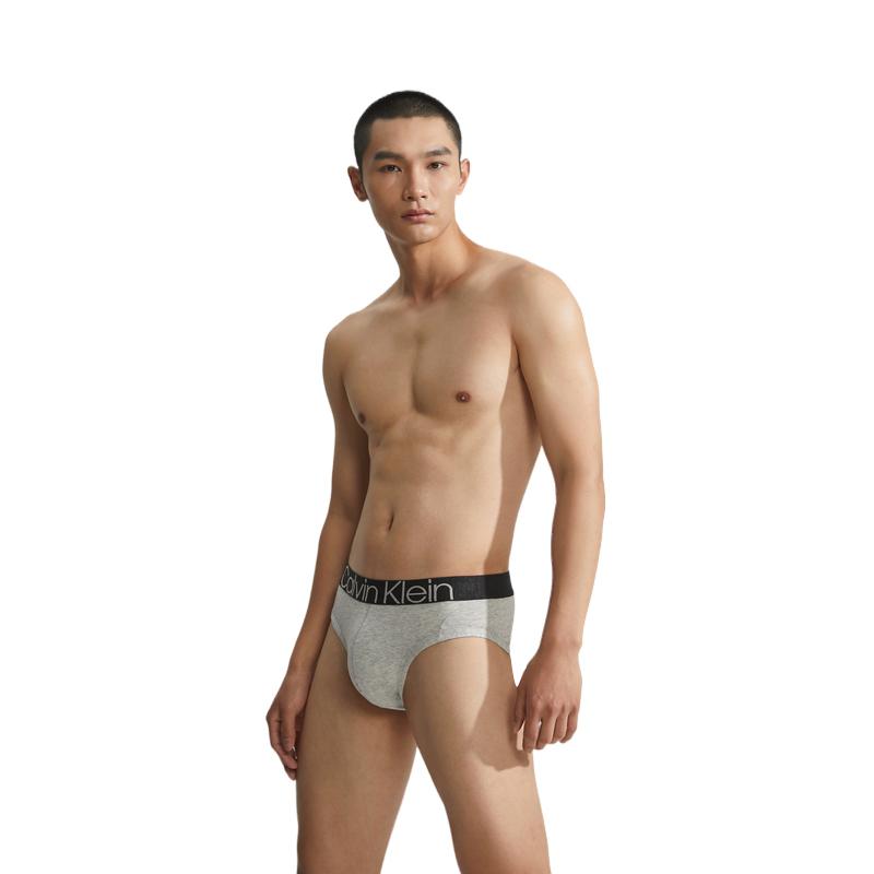 Calvin Klein Jacquard Waistband Triangle Underwear Men Underwear Star-Grey NB2681O-PGK