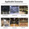 AC 220V Super Bright LED High Bay Light IP65 Waterproof UFO Warehouse Garage Light 100W 150W 200W For Gym Factory Lighting 6000K