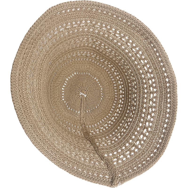 Spring and Summer Hollow Breathable Fisherman Hat Retro Mesh Cool Sun Protection Hat Casual Basin Hat