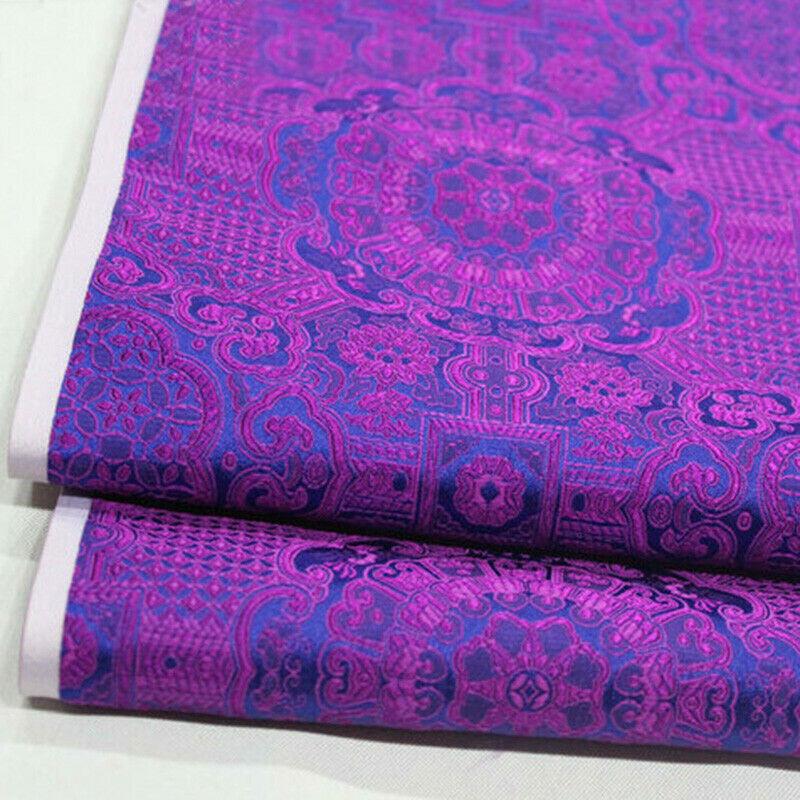 Saténová Hedvábná Brokátová Žakárová Květinová Látka Vintage Kostým Šaty Řemeslné Oblečení Potřeby Cheongsam Povlaky na Polštáře Šití