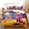 Spyro Reignited Triology Bettwäscheset für Erwachsene Jungen Bettbezug Bettset Einzelbett Twin Full Queen Bettwäscheset Weich und bequem