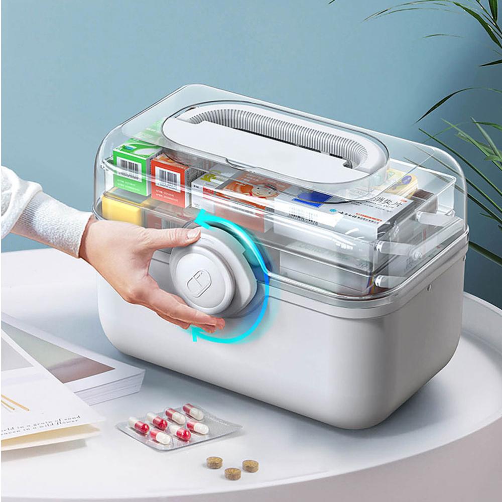 3 Layers Medicine First Aid Kit Super Large Capacity Pill Cases Organizer Family Emergency Pharmacy Storage Container Pill's Box