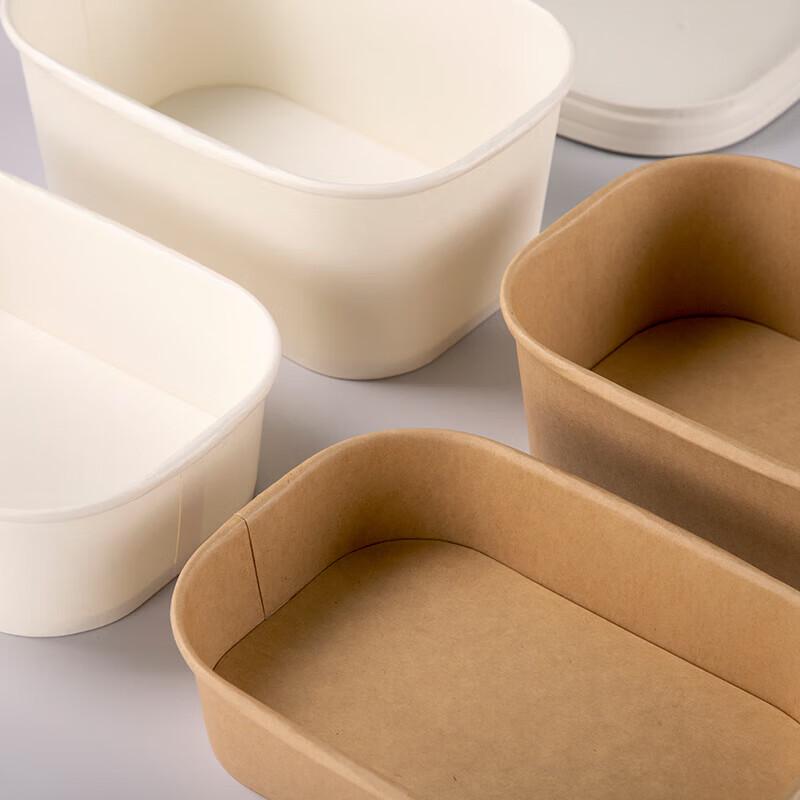 Disposable Kraft Paper Food Container with Lid