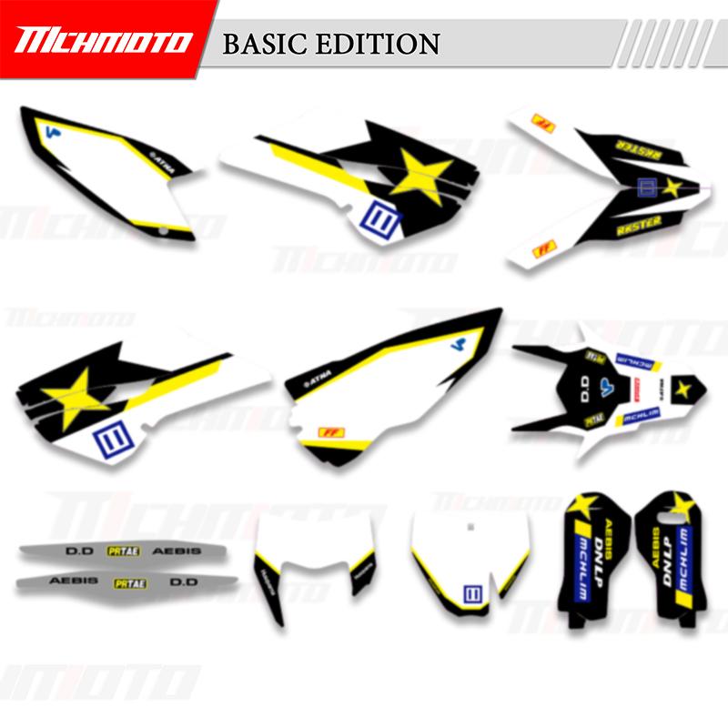 MCHMFG For Husqvarna TC FC FS 125 250 450 2014 2015 TE FE 2014 2015 2016 Graphics Decals Stickers Motorcycle Background