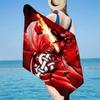 Intercontinental Football Crest Microfiber Beach Towel, Lightweight And Quick-Dry, for Summer Travel, Beach Essential, Swimming Pool