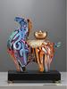 Colorful Prosperity Horse Figurine: Elegant Decor for Office, Living Room, or Hallway - Ideal Housewarming or Opening Gift