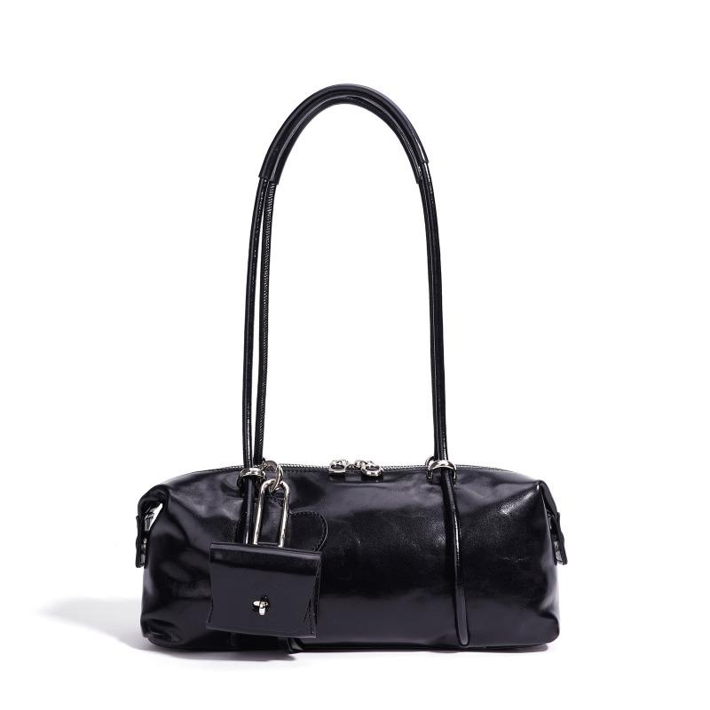 First layer cowhide pillow bag underarm shoulder bag women's large capacity summer fashion niche high-end leather women's bag