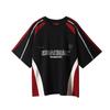 Red & Black Racing Oversized Street T-Shirts for Men & Women - Short-Sleeved Summer Tops