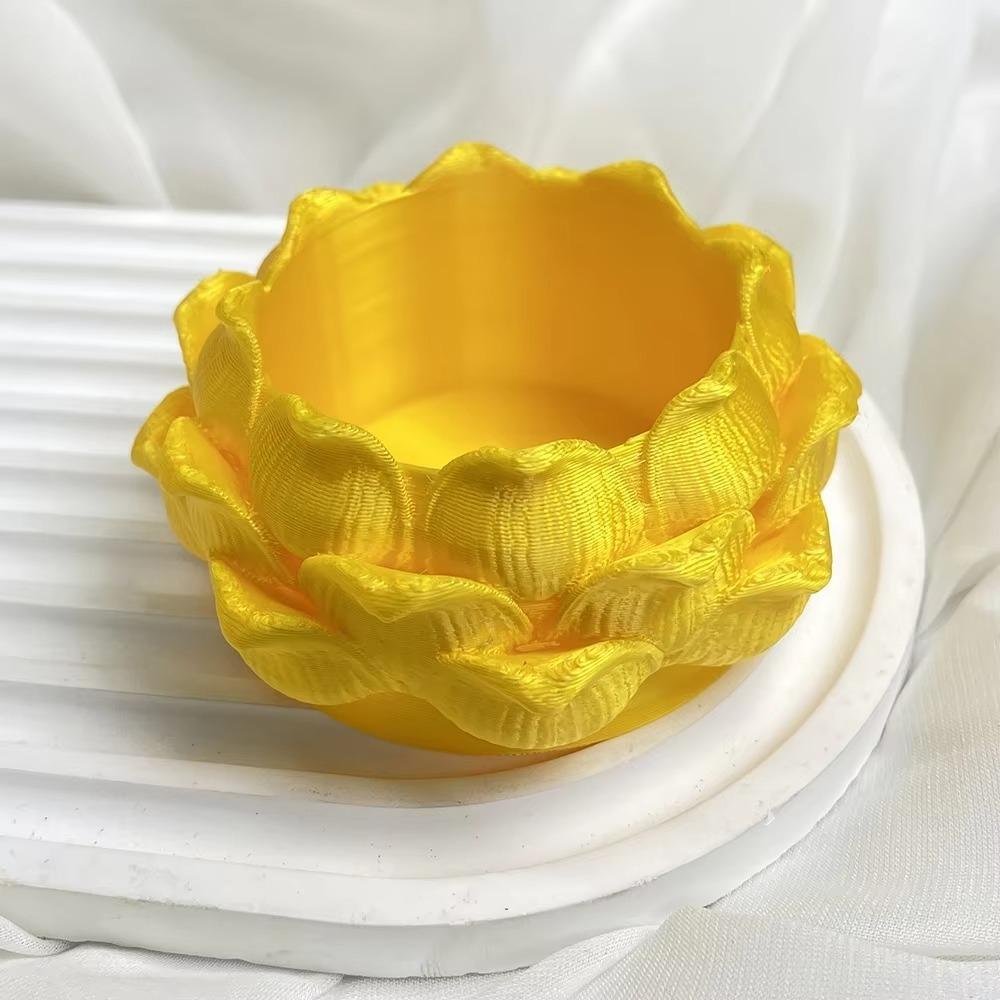 With Drainage Hole Plastic Nursery Pots 3D Printed Jewelry Storage Box Succulent Plant Pot Yard