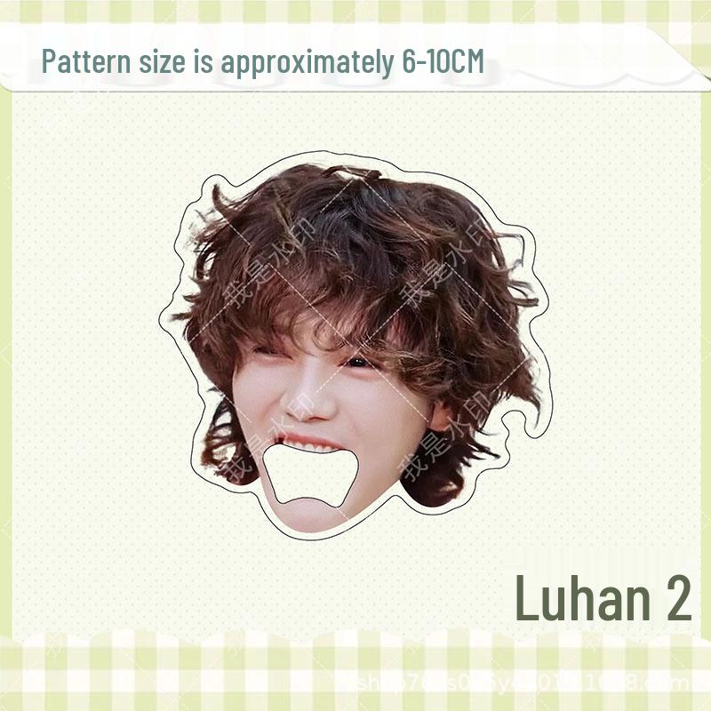 Luhan Acrylic Star Big Head Magnetic Bottle Opener Refrigerator Magnet Gift.