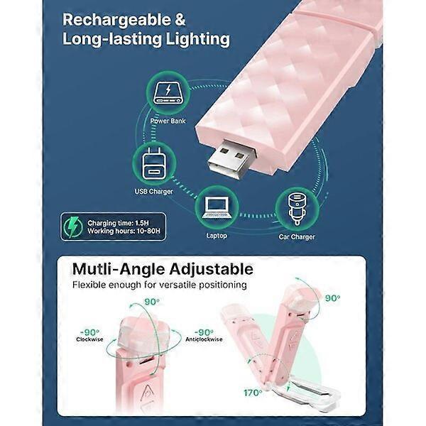 Reading Light Flexible Lamp Arm Portable Charging Camping Travel Lamp