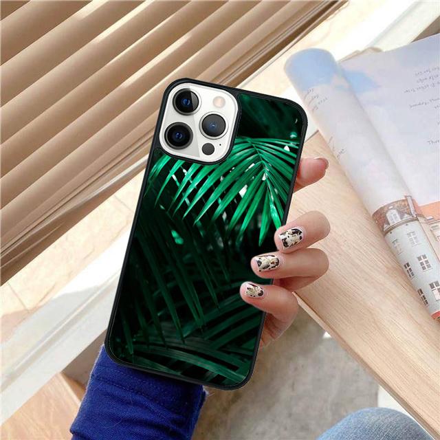 Tropical Palm Trees Leaf Plant Phone Case Cover For iPhone 17 Air 15 16 Pro Max 14 13 12 11 Pro Max Plus Coque