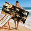 Music Elvis Print Beach Towel, Large Soft Quick Dry Towel for Beach Camping Swimming